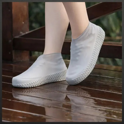 Silikonowe ochraniacze na buty wodoodporne nakładki przeciwdeszczowe guma l na Arena.pl