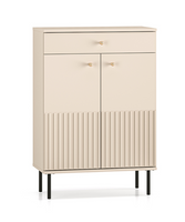 Szafka Na Buty Ryflowana 2- Drzwiowa z Szufladą 2D1SZ 55cm Kaszmir ZOFIA ML