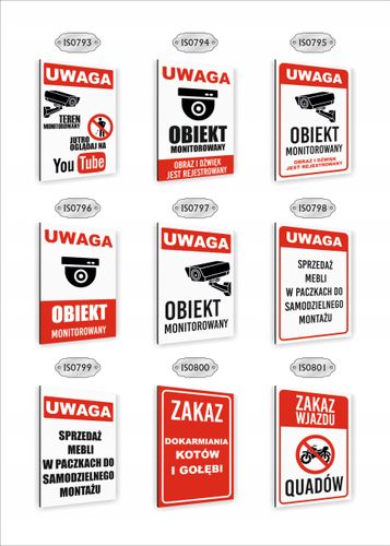 Tabliczka znak informacyjny dibond 40x30 ZAKAZ PICIA WODY nadruk UV na Arena.pl