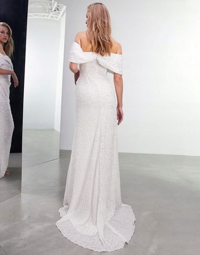 Asos Edition vtl CEKINY ŚLUBNA SUKNIA CECILIA S XXK na Arena.pl