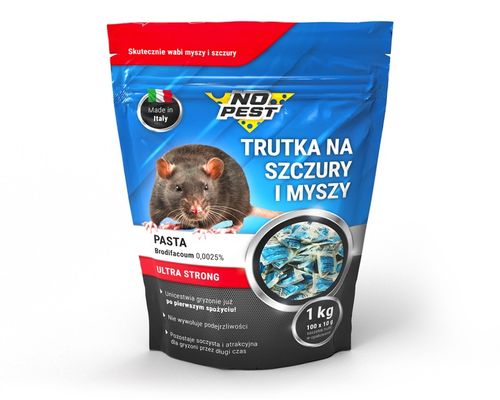 SILNA TRUTKA ŚRODEK TRUCIZNA PASTA NA SZCZURY MYSZY GRYZONIE 3KG NO PEST na Arena.pl