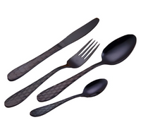 Sztućce - NEW DESIGN -24 Szt - CZARNE - HIT