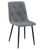 Krzesło LIBRA - ciemny szary materiał / nogi czarne x 1