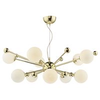 Żyrandol eklektyczny Ursa URS2335 Dar Lighting molekuły złoty opal