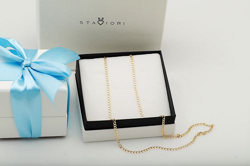 złoty łańcuszek pancerka próba 585 rozmiar 50/55/60cm na Arena.pl