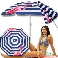PARASOL Z FLAMINGIEM 180CM NA PLAŻĘ PLAŻOWY OGRODOWY ŁAMANY SKŁADANY BIWAK