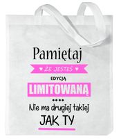 TORBA Z NADRUKIEM PREZENT DZIEŃ KOBIET DLA KOLEŻANKI DZIEWCZYNY MAMY WZORY