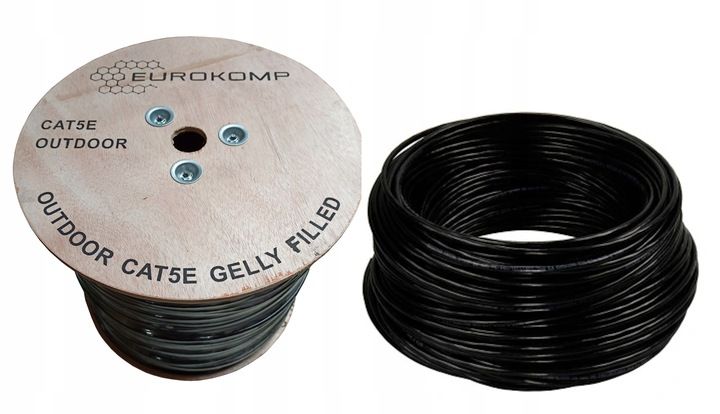 KABEL UTP zewnętrzna ŻEL RJ45 skrętka 100m ZIEMNA zdjęcie 5