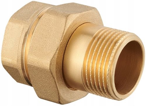 ŚRUBUNEK MOSIĘŻNY PROSTY 1" DN25 Z ORINGIEM USZCZELKĄ SOLIDNY WYSOKA na Arena.pl