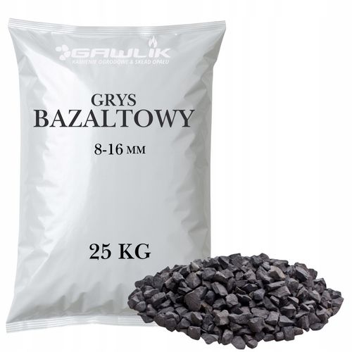 Grys Czarny Kamień Bazalt Ozdobny do Ogrodu 8-16mm WYSELEKCJONOWANY na Arena.pl
