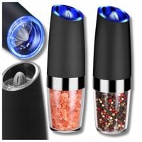 MŁYNEK ELEKTRYCZNY MŁYNKI GRAWITACYJNE NA BATERIE DO SOLI PIEPRZU 2