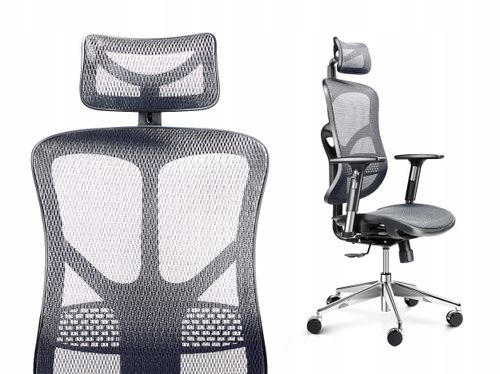 Fotel ergonomiczny Diablo Chairs V-Basic Czarno-szary na Arena.pl