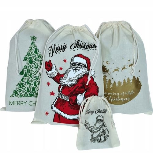 Worki Prezentowe Na Święta Prezenty Mikołaja 12szt na Arena.pl