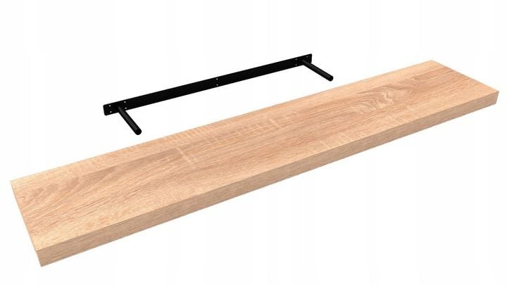 Półka ścienna samowisząca - FS 118x23 Dąb sonoma zdjęcie 10
