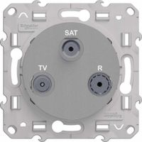 ODACE Gniazdo R/TV/SAT końcowe aluminium S53D460 Schneider