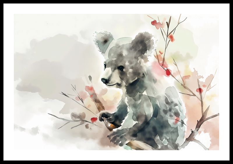 Plakat 60x40cm Akwarelowa Koala zdjęcie 3