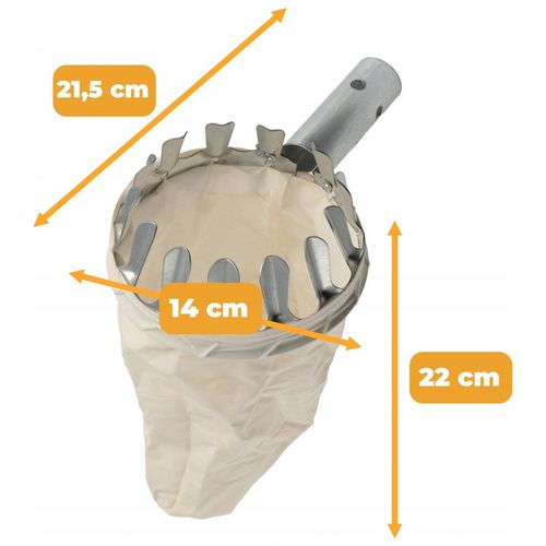 ZBIERAK DO OWOCÓW JABŁEK ZRYWAK 2 M ZRYWANIA KOSZYK NA OWOC PODBIERAK na Arena.pl
