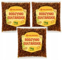 ZESTAW RODZYNKI SUŁTAŃSKIE 3x1kg RODZYNKA SUŁTAŃSKA JAKOŚĆ PREMIUM