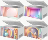 Naklejka samoprzylepna na zamrażarkę zmywarkę pralkę PASTELOWE WZORY