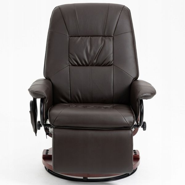 FOTEL MASUJĄCY ROZKŁADANY WYPOCZYNKOWY BRĄZOWY zdjęcie 2