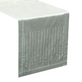 Bieżnik dekoracyjny ROYAL-3 35x140 Eurofirany srebrny z cyrkoniami