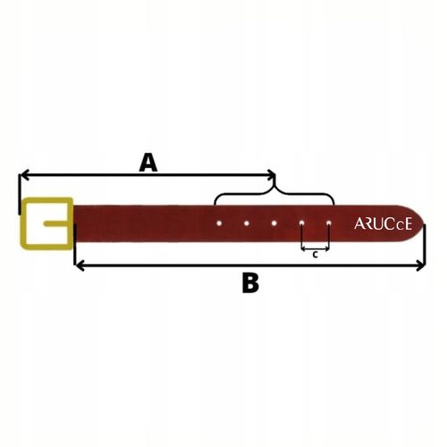 PASEK SKÓRZANY MĘSKI DO SPODNI SKÓRA NATURALNA AR na Arena.pl