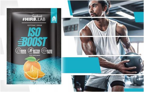 IZOTONIK ISO KONCENTRAT NAWODNIENIE ELEKTROLITY pomarańcz 25x 25g box hiro na Arena.pl