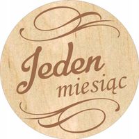 grawer DREWNIANE KOŁA TABLICZKI z miesiącami do zdjęć PIERWSZY ROK ŻYCIA