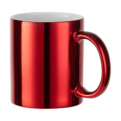 Kubek platerowany 330 ml do sublimacji - czerwony na Arena.pl