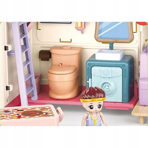 SAMOCHÓD TURYSTYCZNY KAMPER ZESTAW KEMPINGOWY FIGURKI DOMEK PIKNIK MELODIE na Arena.pl