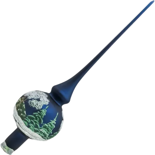 Bombka choinkowa szklana: Czubek na choinkę: Zimowa Wioska na Arena.pl