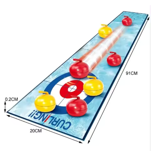 Gra Planszowa Curling Dynamiczne Rzuty Dyski Kamienie Mata Punkty na Arena.pl