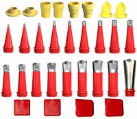 Końcówki do Silikonu Dysza Wyciskacz Tubowy Pistolet do Silikonu Aplikator