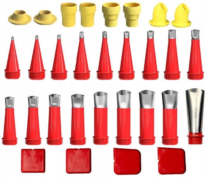 Końcówki do Silikonu Dysza Wyciskacz Tubowy Pistolet do Silikonu Aplikator zdjęcie 1