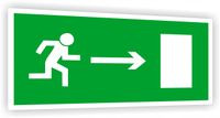 Tabliczka ewakuacyjna nadruk 20x10 Kierunek do wyjścia drogi ewakuacyjnej