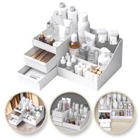 organizer na kosmetyki biały 25,5x15,5x11,5 cm cb15b