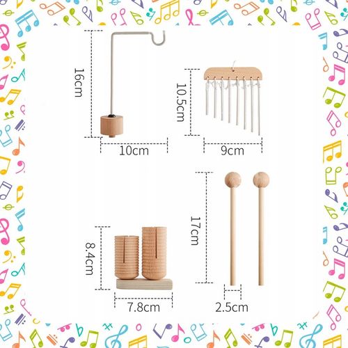 TABLICA MANIPULACYJNA SENSORYCZNA MUZYCZNA PERKUSJA CYMBAŁKI EDUKACYJNA XXL na Arena.pl