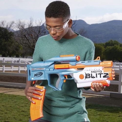 PISTOLET NERF ELITE MOTOBLITZ 2w1 AUTOMATYCZNY KARABIN I SHOTGUN na Arena.pl