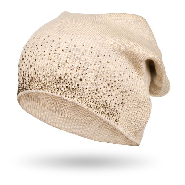 czapka ptn hat-01-7484 beige zdjęcie 3