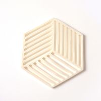 Podkładka Silikonowa - Mata Izolacyjna - Żaroodporna Pod Naczynia Biały Hexagon