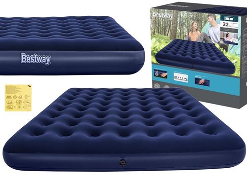 MATERAC DMUCHANY DWUOSOBOWY WELUROWY ŁÓŻKO203x183 BESTWAY 67004 na Arena.pl