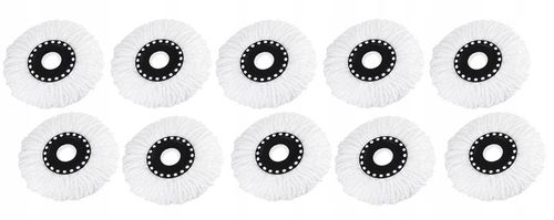 10x WKŁAD DO MOPA OBROTOWEGO CHŁONNA MIKROFIBRA OKRĄGŁY ZAPAS KOŃCÓWKA na Arena.pl