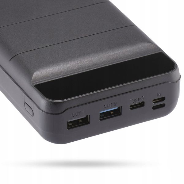 Powerbank Yenkee YPB 3010 2xUSB LCD Micro USB USB-C Lighting 30 000 mAh zdjęcie 5