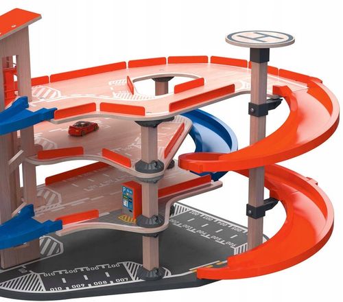 DUŻY DREWNIANY PARKING Z SAMOCHODAMI RUCHOMA WINDA na Arena.pl
