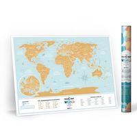 Mapa zdrapka "Travel Map™ Holiday Lagoon World" PL | 1DEA.me