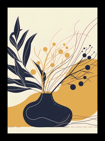Plakat 25x35cm Spokój Ciemnych Liści zdjęcie 2