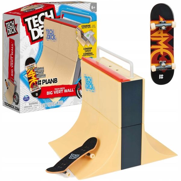 FINGERBOARD RAMPA XCONNECT BIG VERT WALL + DESKOROLKA PLANB TECH DECK zdjęcie 1