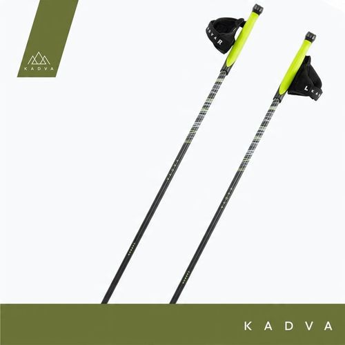 Kije nordic walking KADVA Raylan szary 115 cm Lekkie Karbon Włókno szklane na Arena.pl