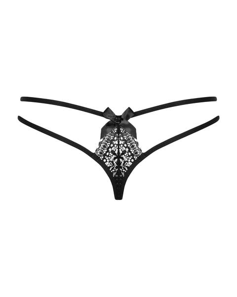 Stringi Czarne Intensa Obsessive L/XL zdjęcie 3