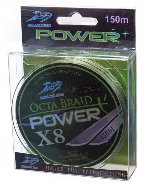 Plecionka Octa Braid Power X8 Green 0,14mm 150m zdjęcie 2